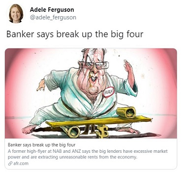 Another banker calls to break up the banks